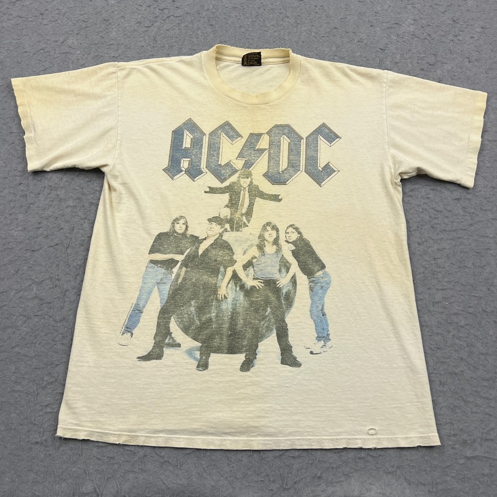 VTG ACDC Shirt Men's‎ XL Ballbreaker World Tour 1996 Concert Tee Brockum Grunge*